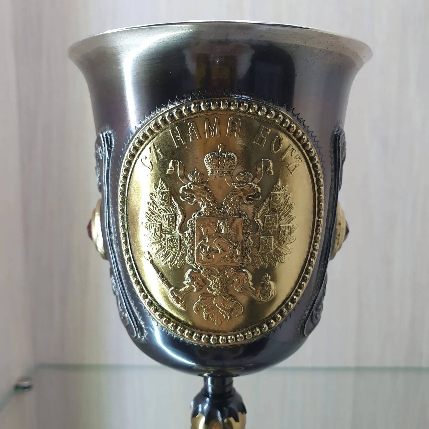 Набор бокалов «Царский» золото